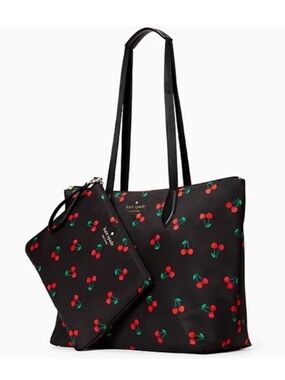 NWT Kate Spade Mel packable nylon tote cherry 🍒🍒🍒